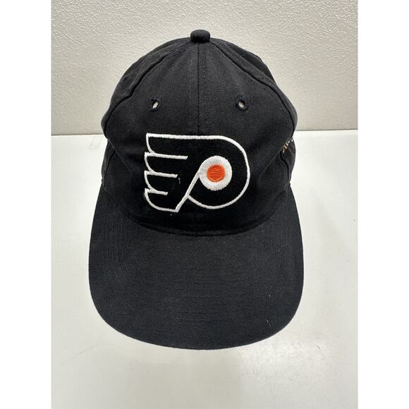 Otto Cap Snapback Hat Philadelphia Flyers Hockey Adjustable Cap Black Logo - Picture 1 of 7